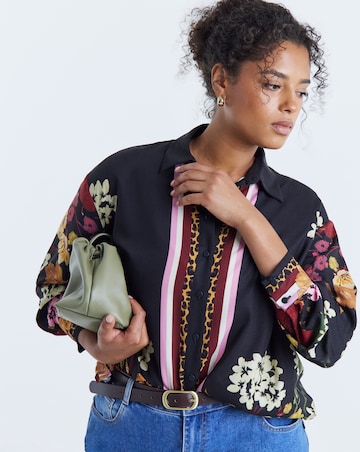 Simply Be Floral Print Placement Shirt