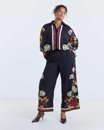 Simply Be Floral Print Placement Shirt