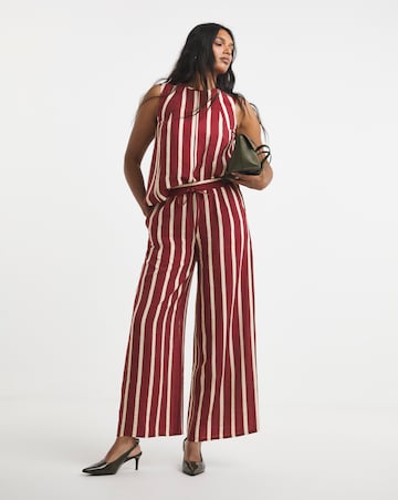 Simply Be Rust Stripe Shell Top