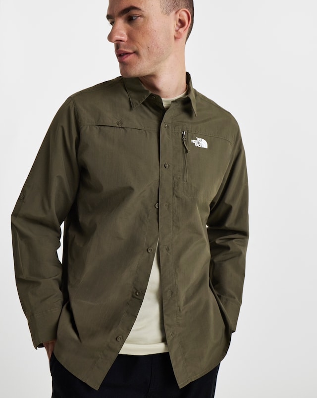 The North Face Sequoia Long Sleeve Shirt - Dark Green