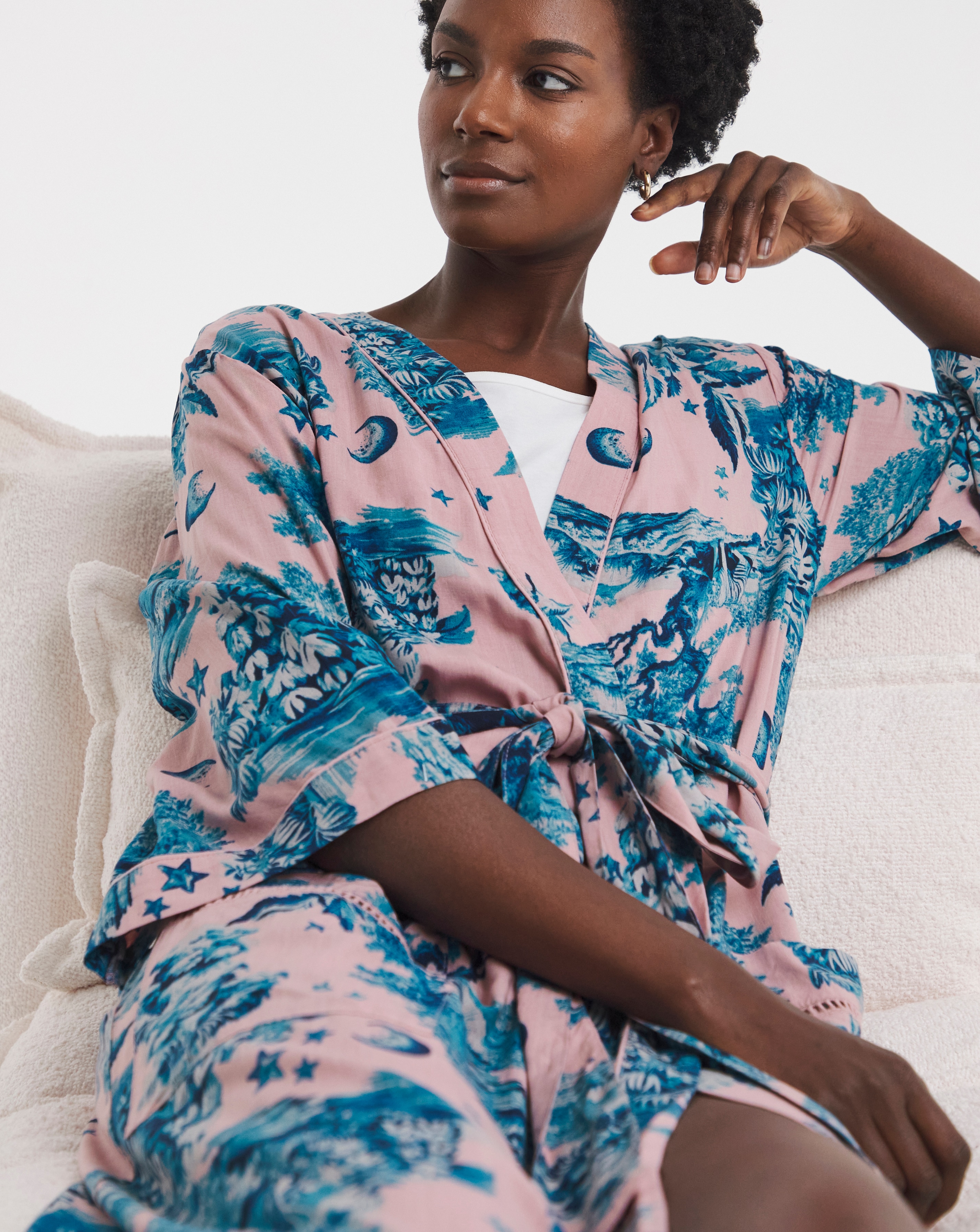 Figleaves Printed Viscose Maxi Gown