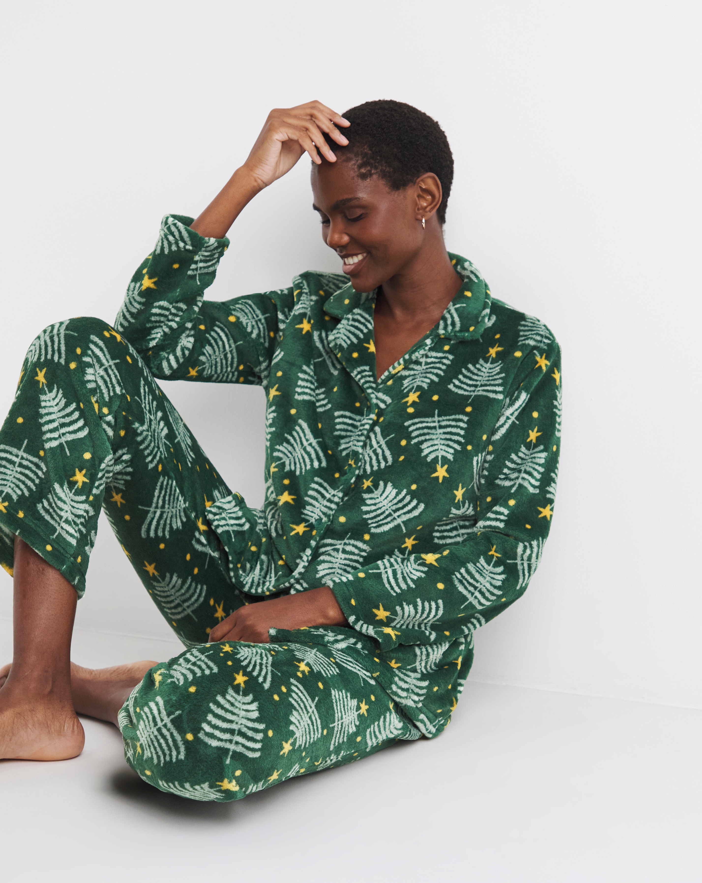 Pretty Secrets Fleece Button PJ Set