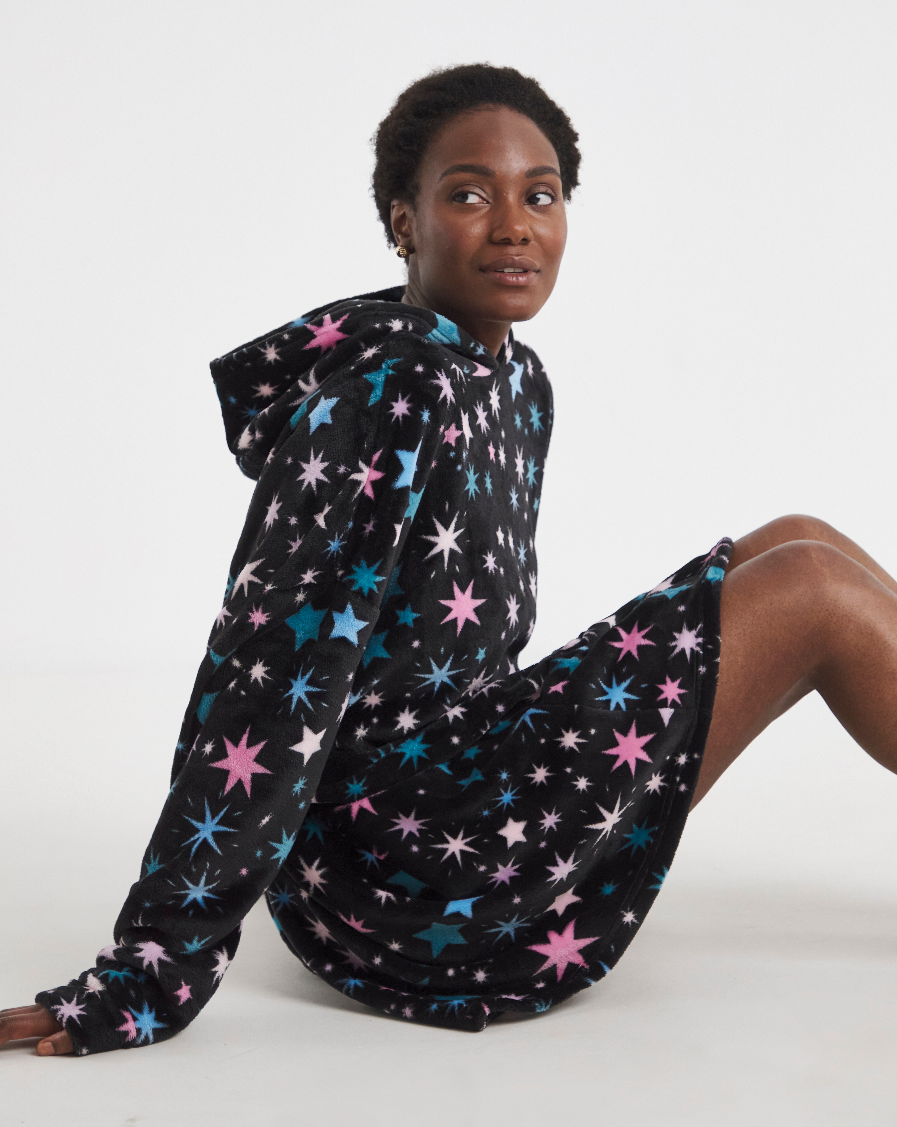 Pretty Secrets Fleece Hooded Dress