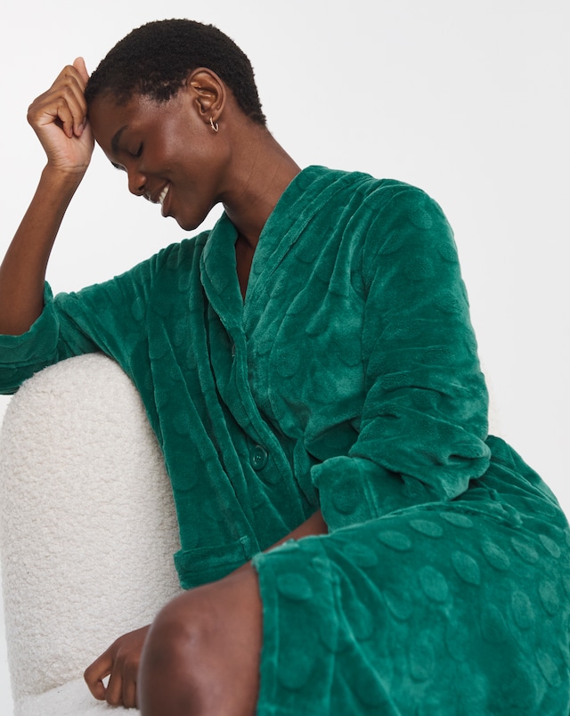 Pretty Secrets Button Fleece Gown
