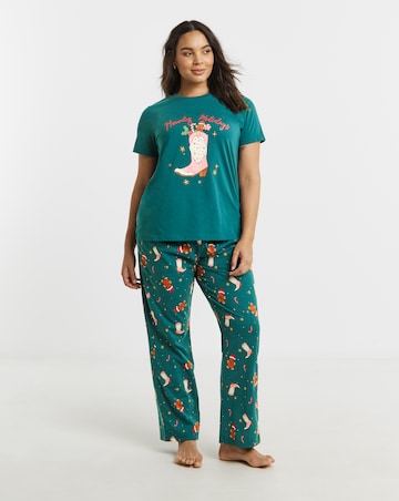 Simply Be Christmas Value Cowgirl Pyjama Set