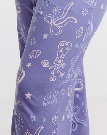 Simply Be (2 Pack) Breakfast Club Ribbed Pyjama Sets