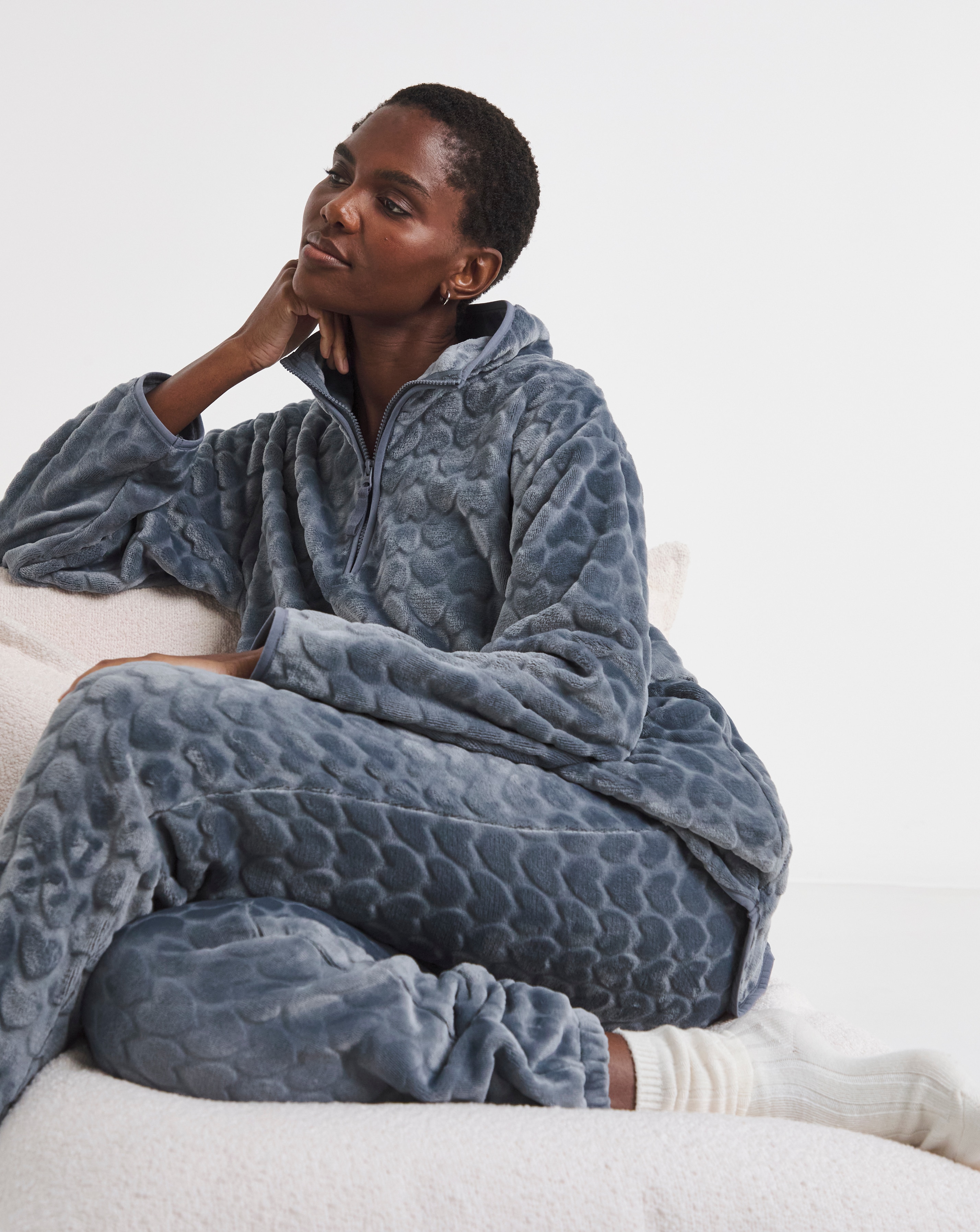 Pretty Secrets 1/4 Zip Fleece Twosie