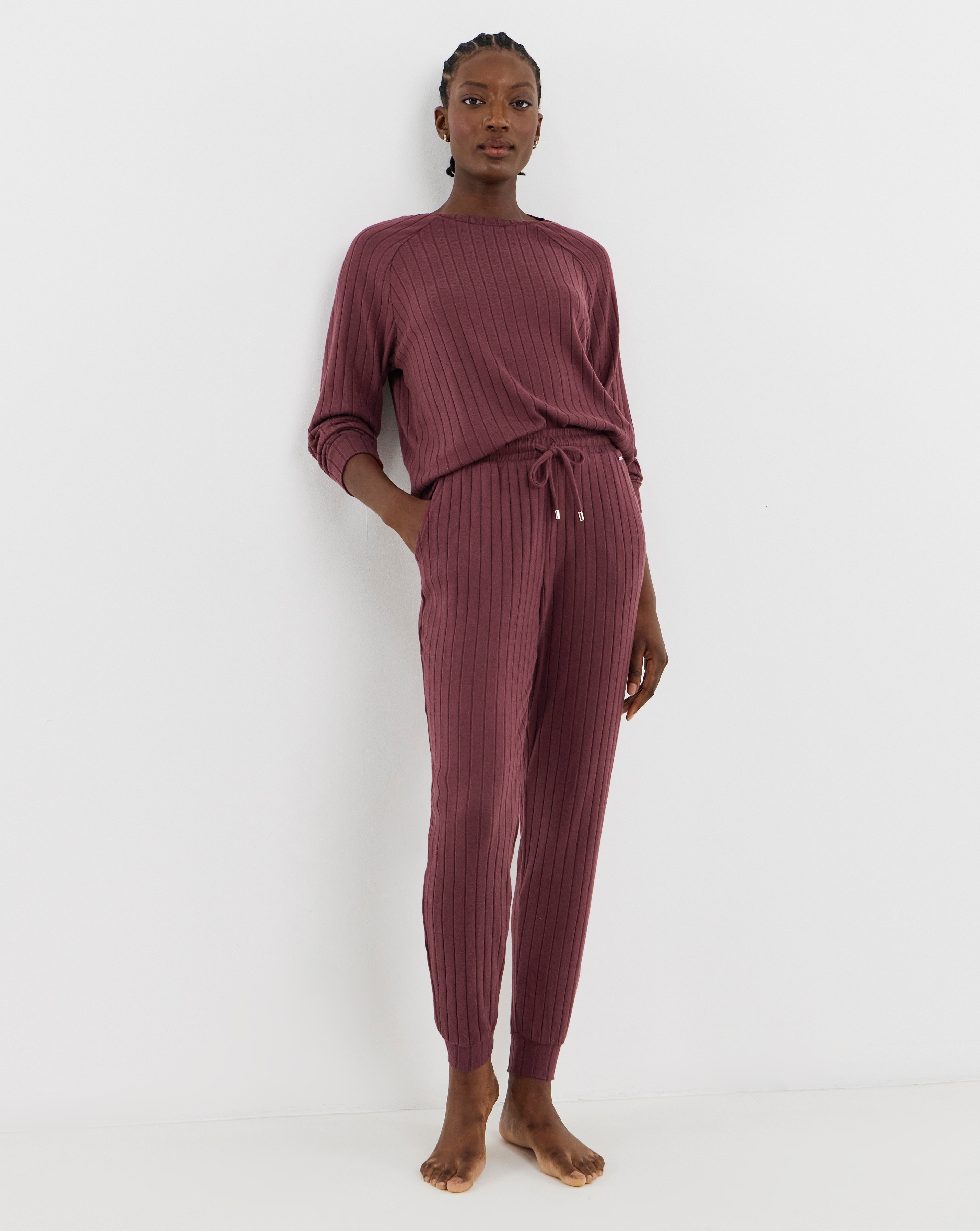 Figleaves Soft Rib Lounge Set