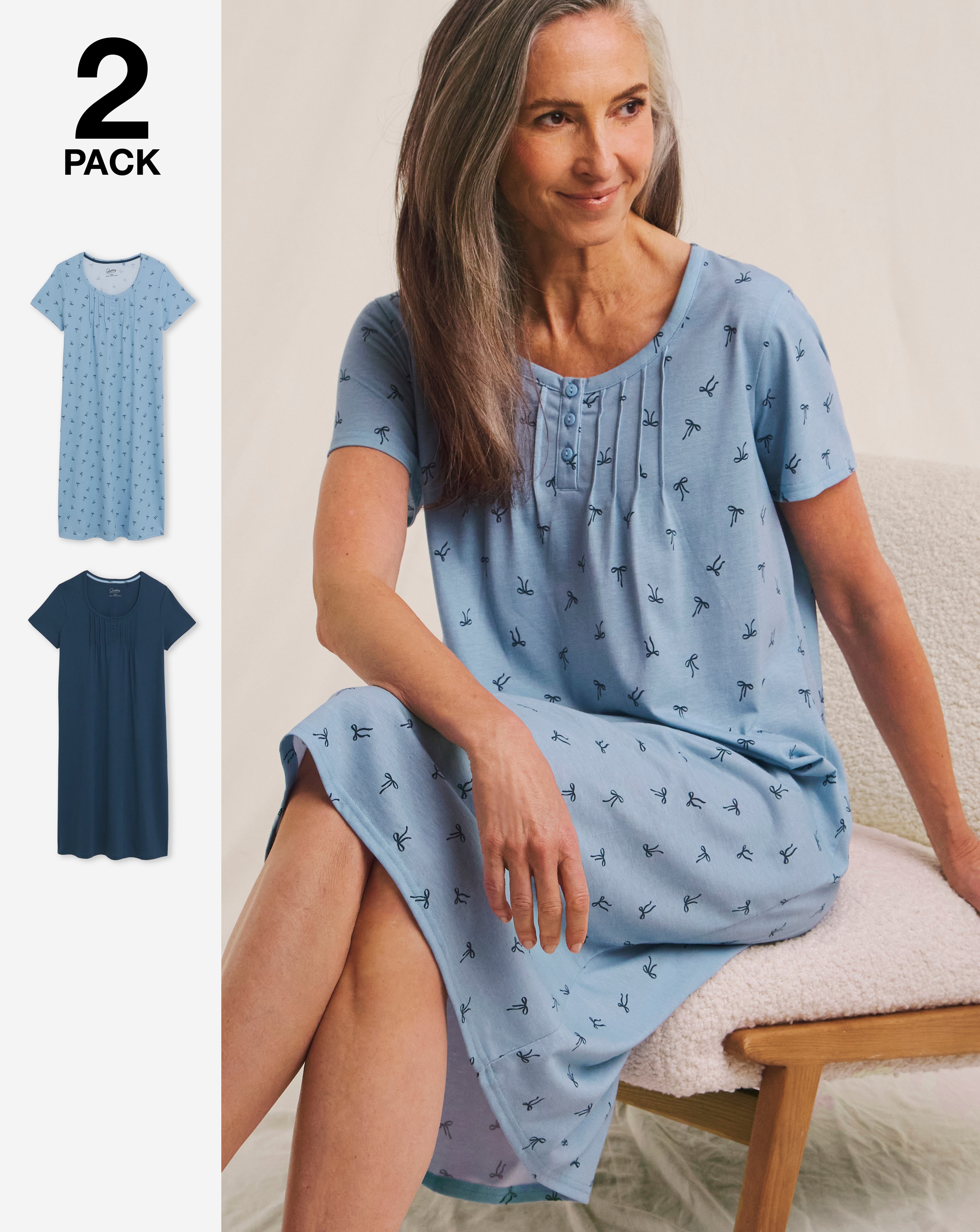 Julipa (2 Pack) Value Midi Nighties