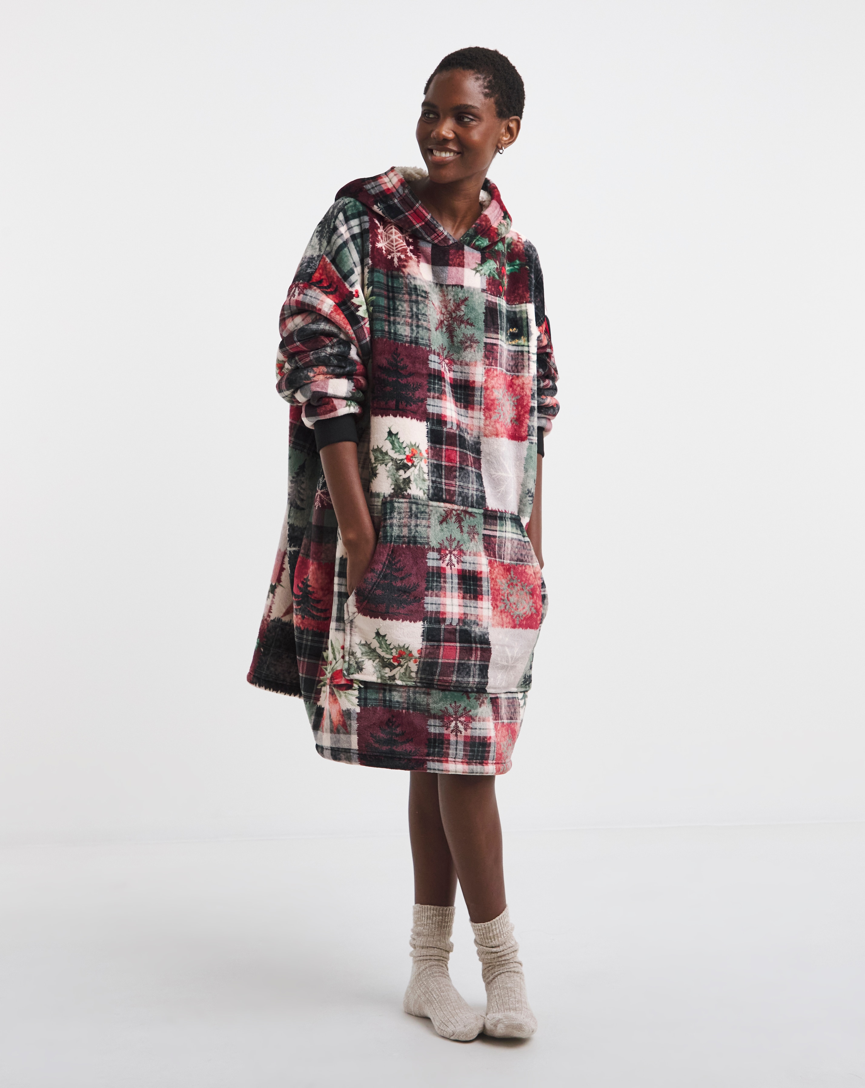 Joe Browns Patchwork Hooded Dress