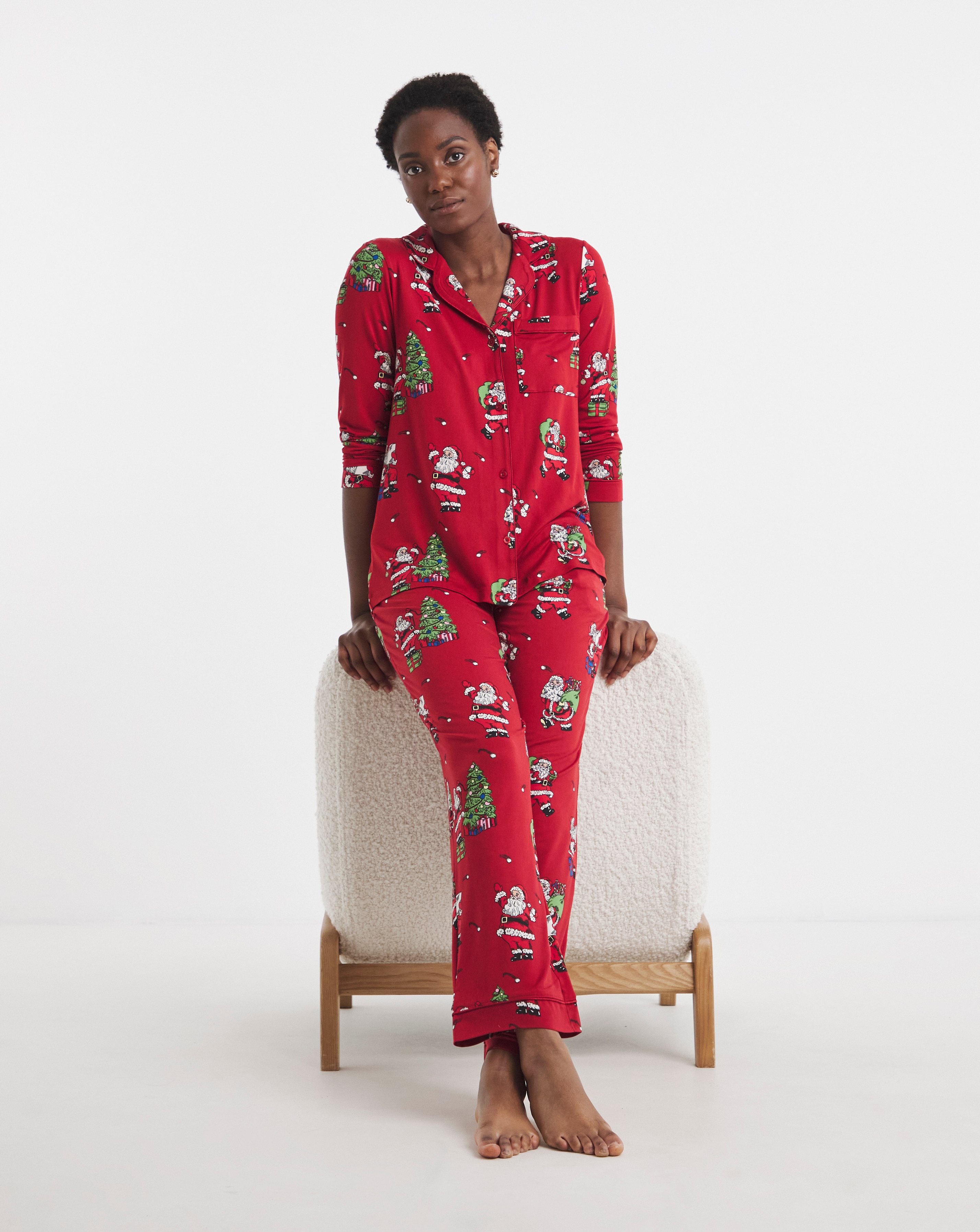 Chelsea Peers Button Up Long PJ Set