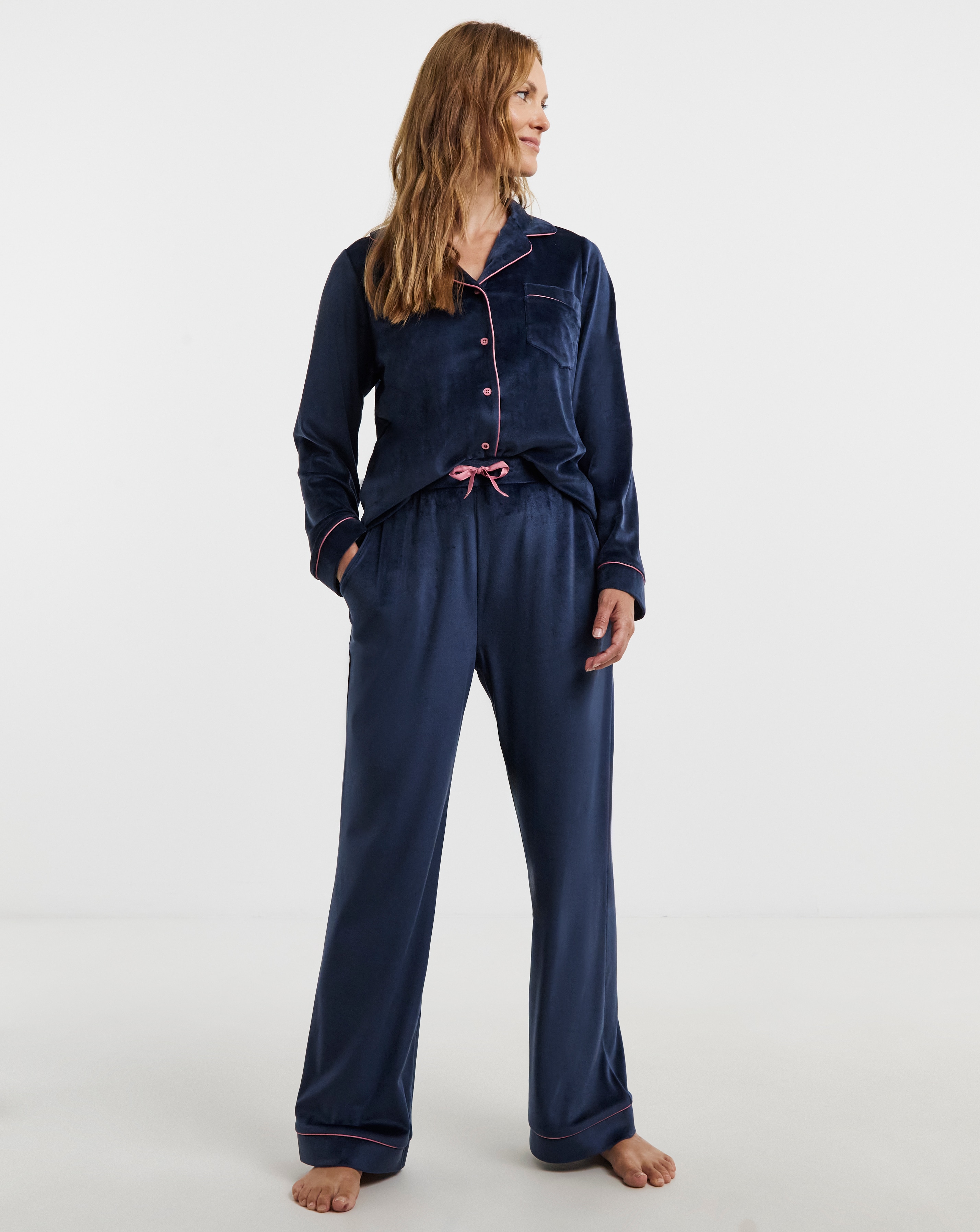 Pretty Secrets Velour Button Through