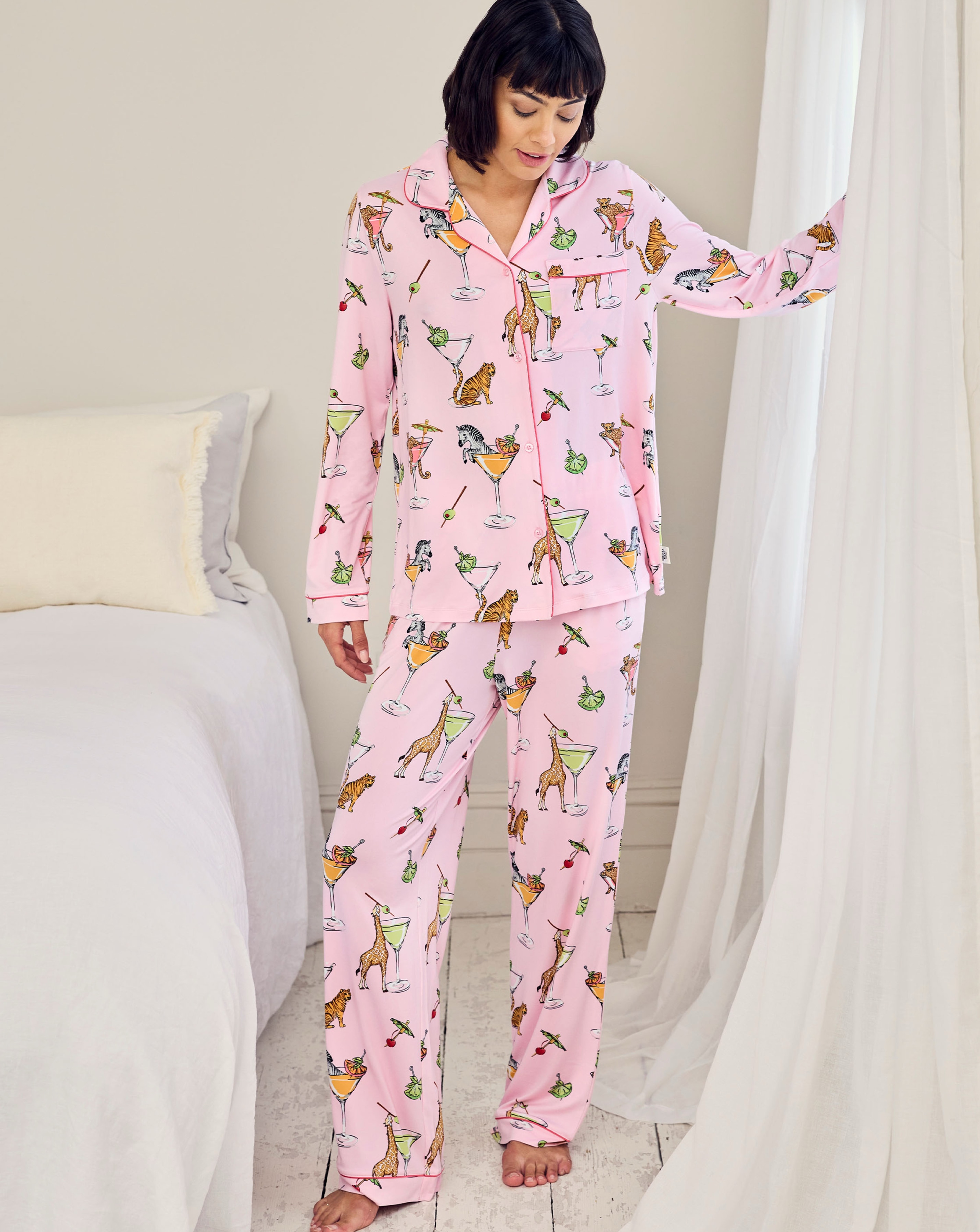 Chelsea Peers Classic Long Button Up Set