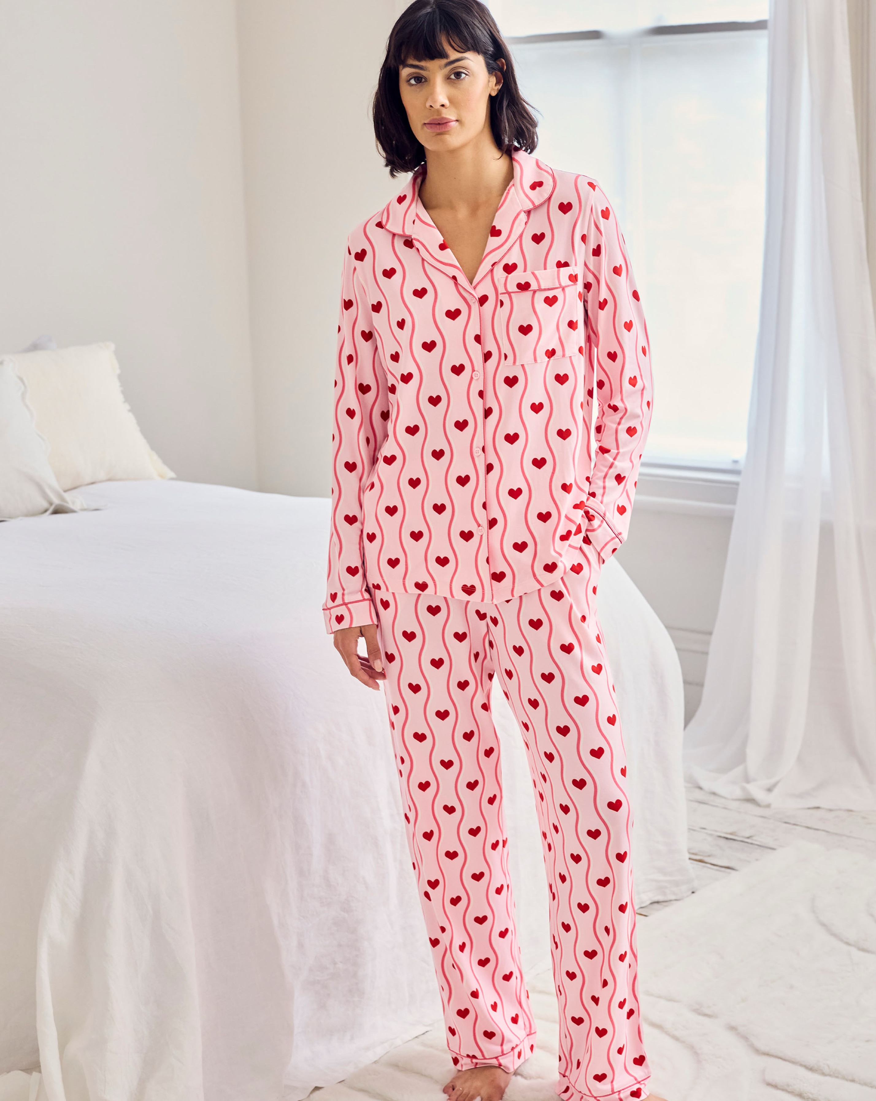 Chelsea Peers Classic Long Button Up Set
