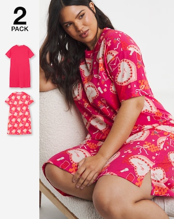 Simply Be (2 Pack) Midi Nighties