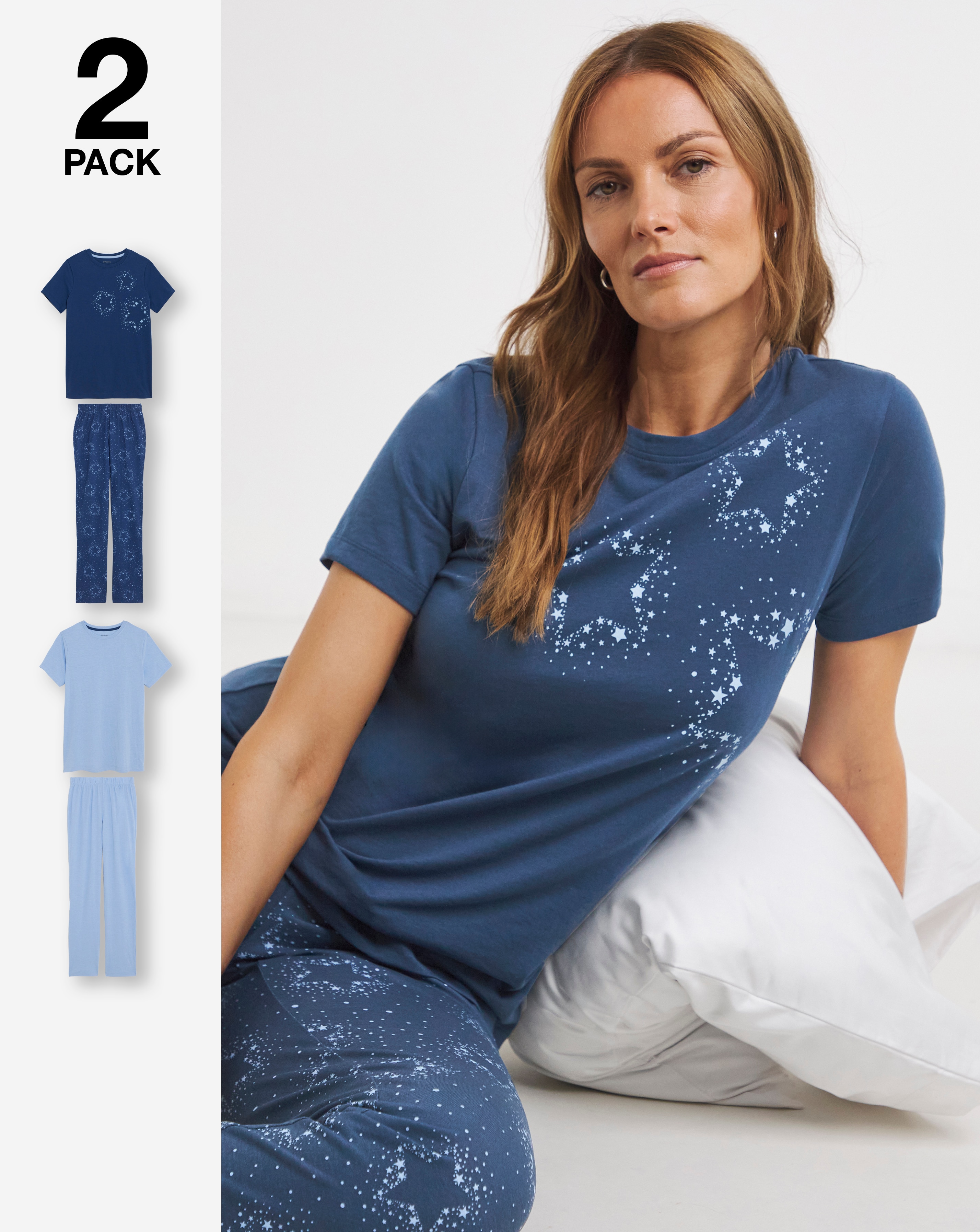 New In - JD Williams 2 Pack Pyjama Set