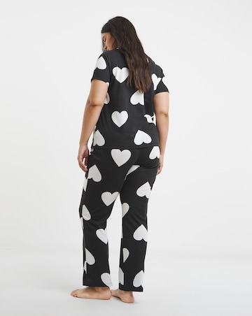 Simply Be Value Heart Print Pyjama Set