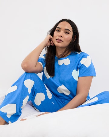 Simply Be Value Heart Print Pyjama Set