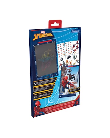 SpiderMan 11'' multicolor learning drawing E-ink tablet with stencils