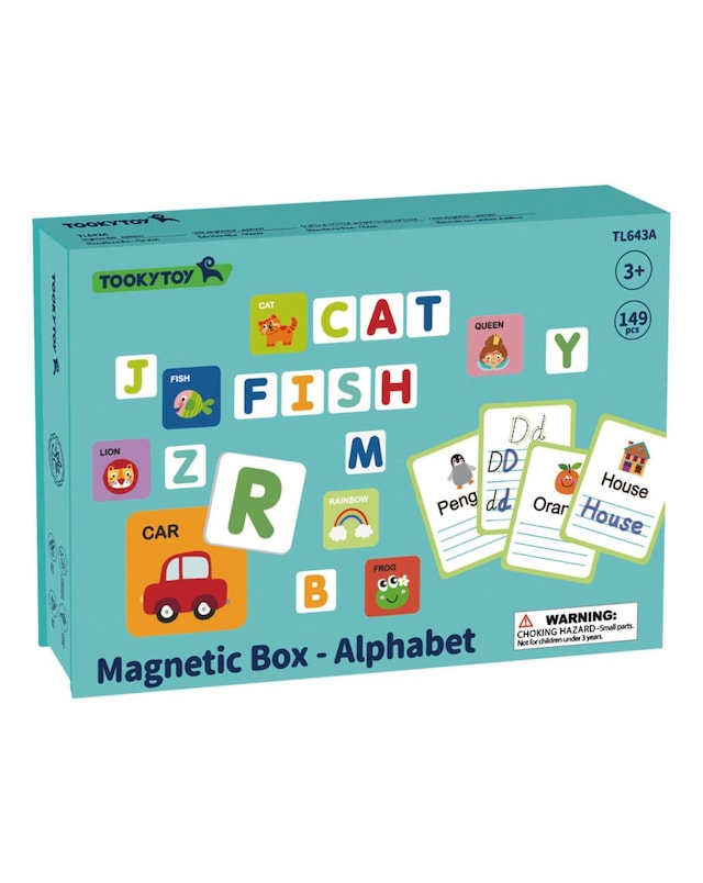 Wooden Magnetic Box - Alphabet