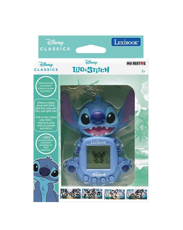 Disney Stitch My Best-E LCD console with 3 Disney Stitch universe games