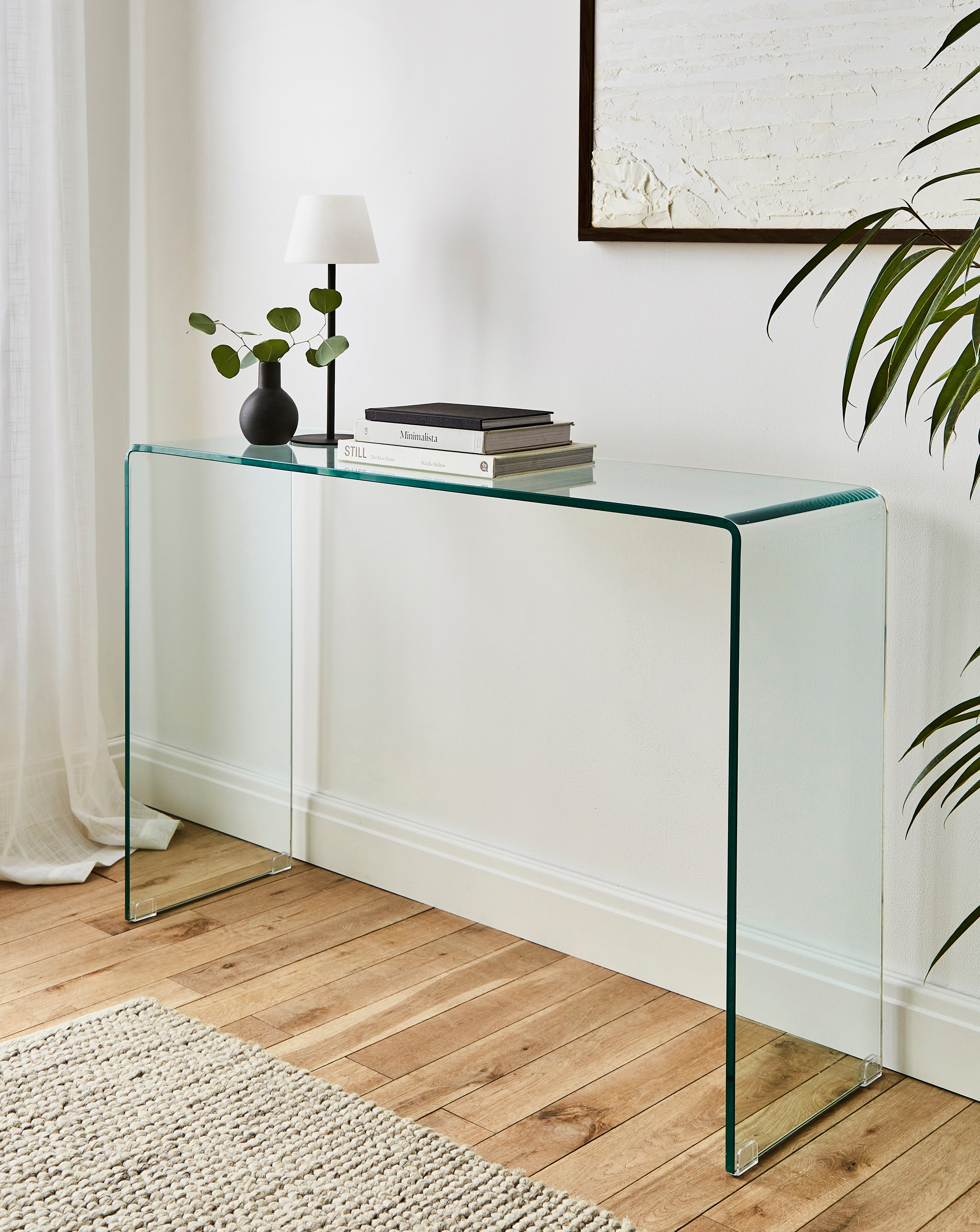 Weybourne Glass Console Table