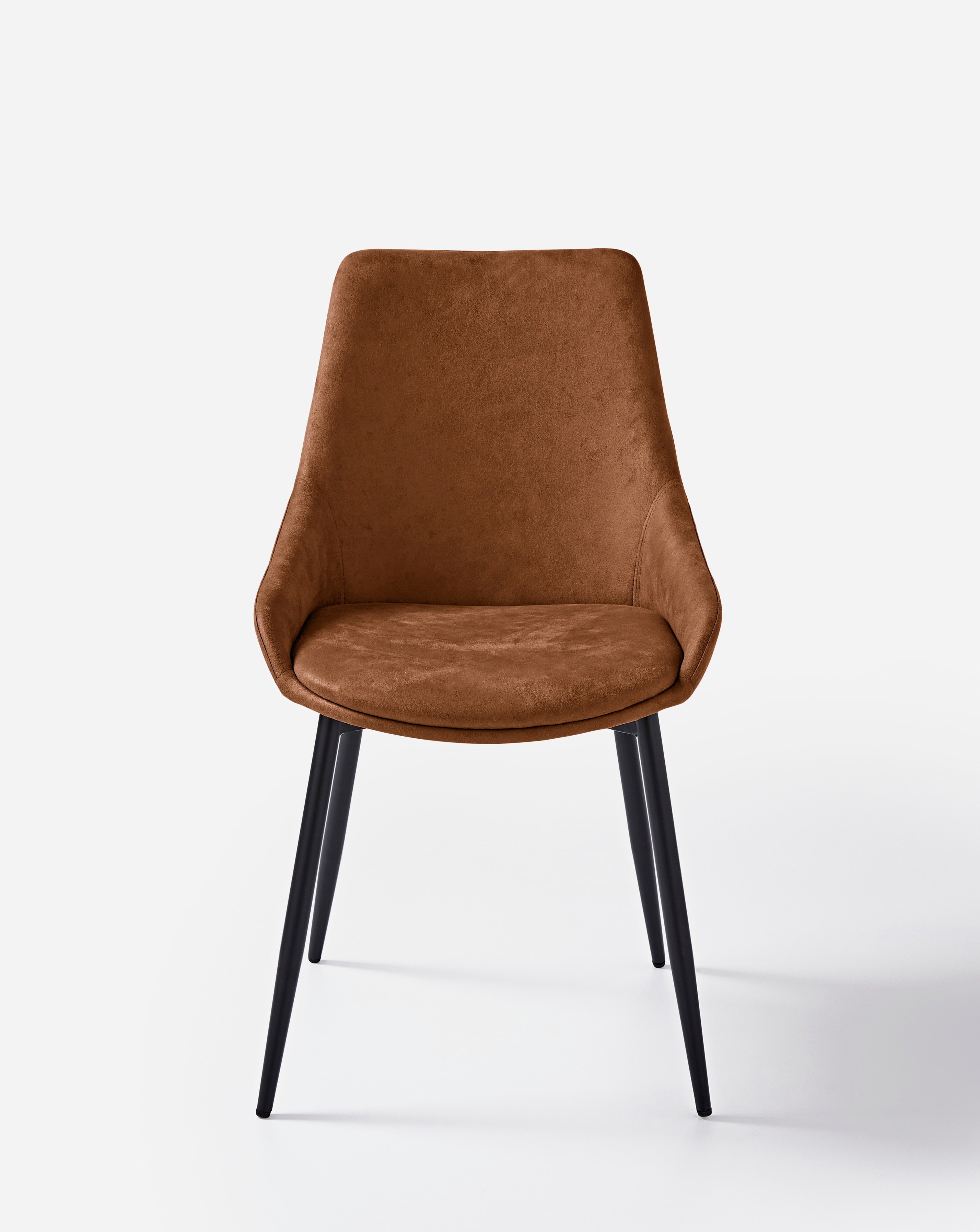 Bodie Black Table with 6 Etta Chairs