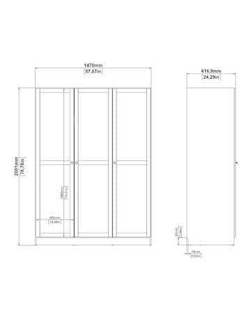 Alton Triple Wardrobe