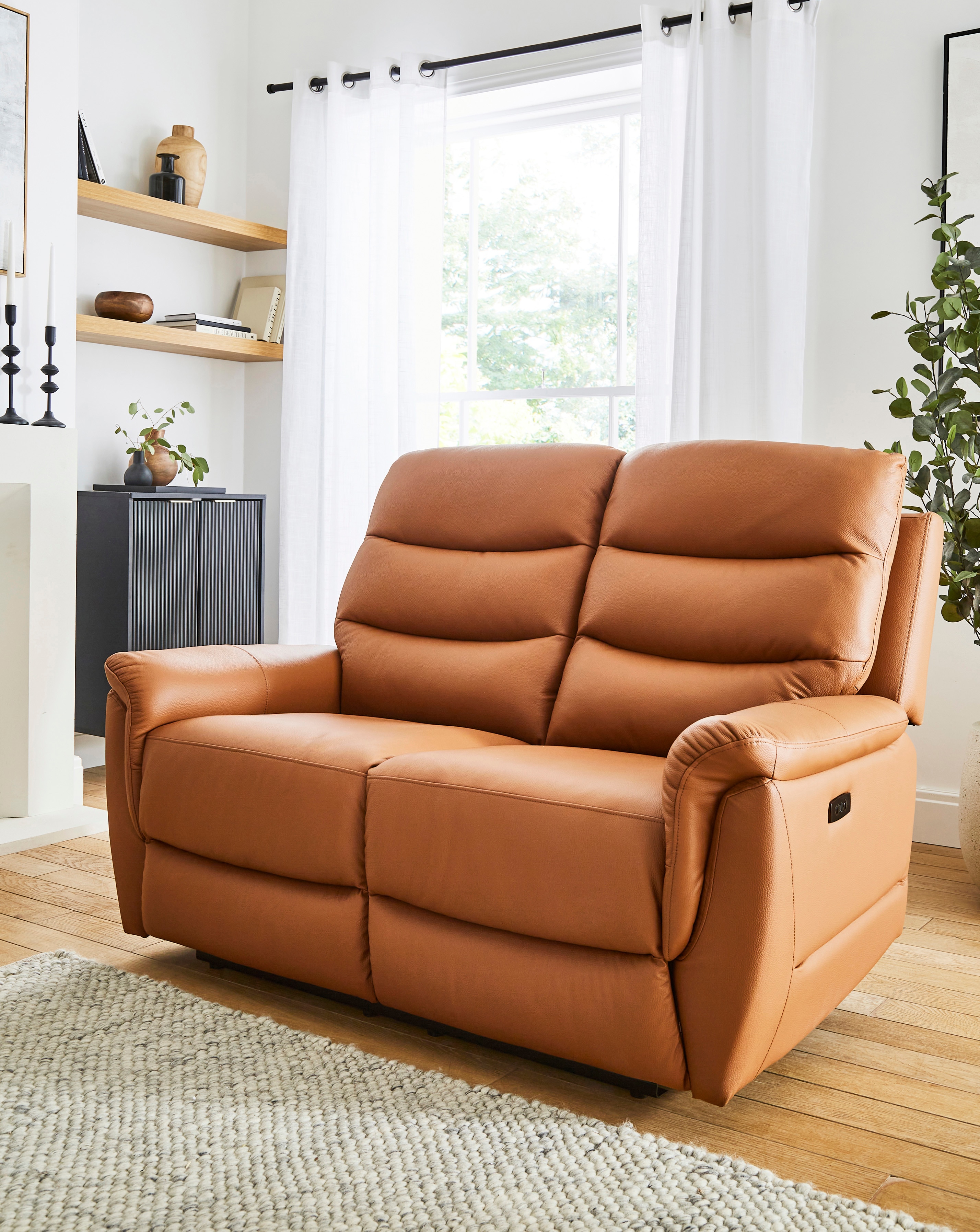 Dunne Faux Leather 2 Seater