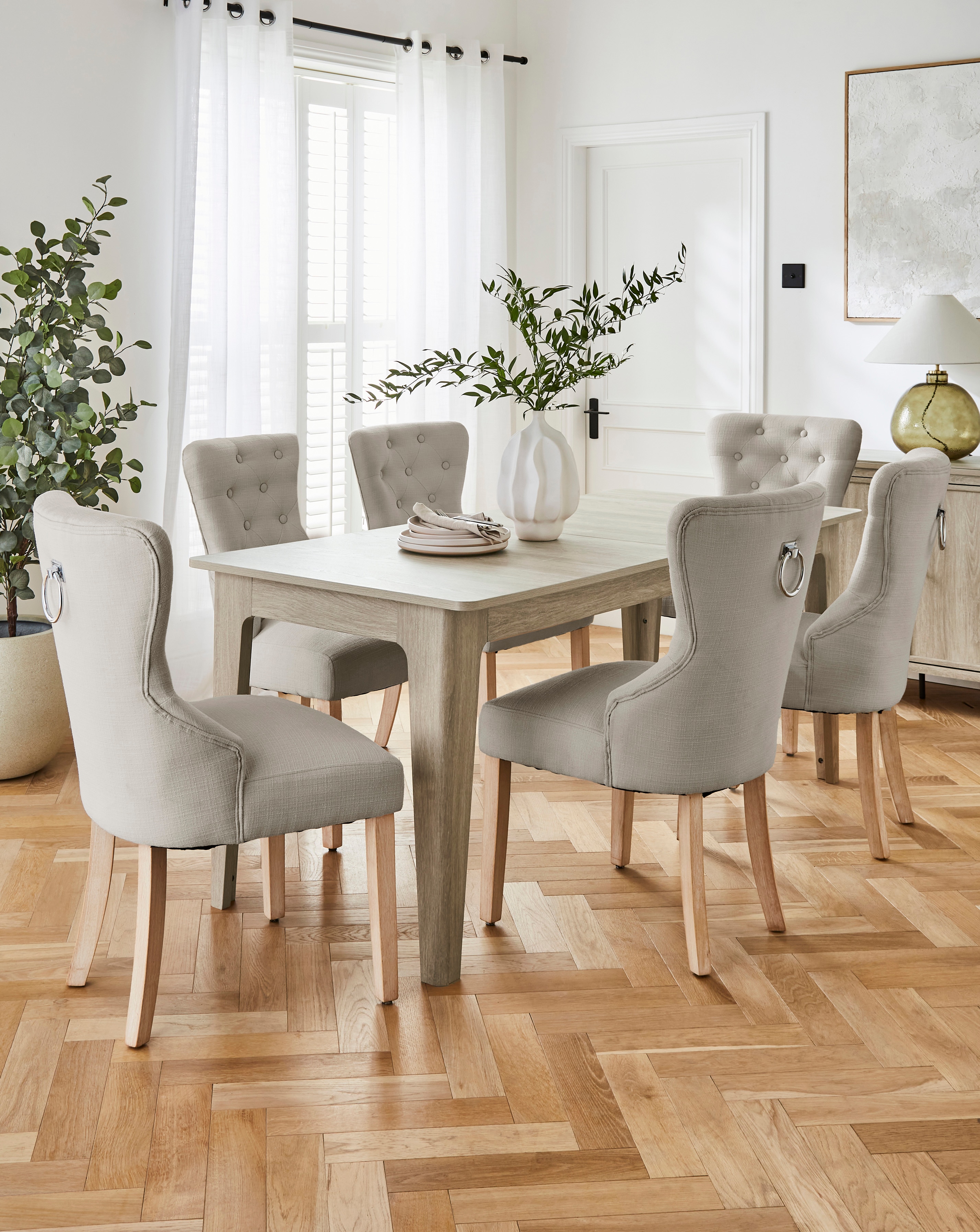 Charlotte Table with 6 Mabel Chairs