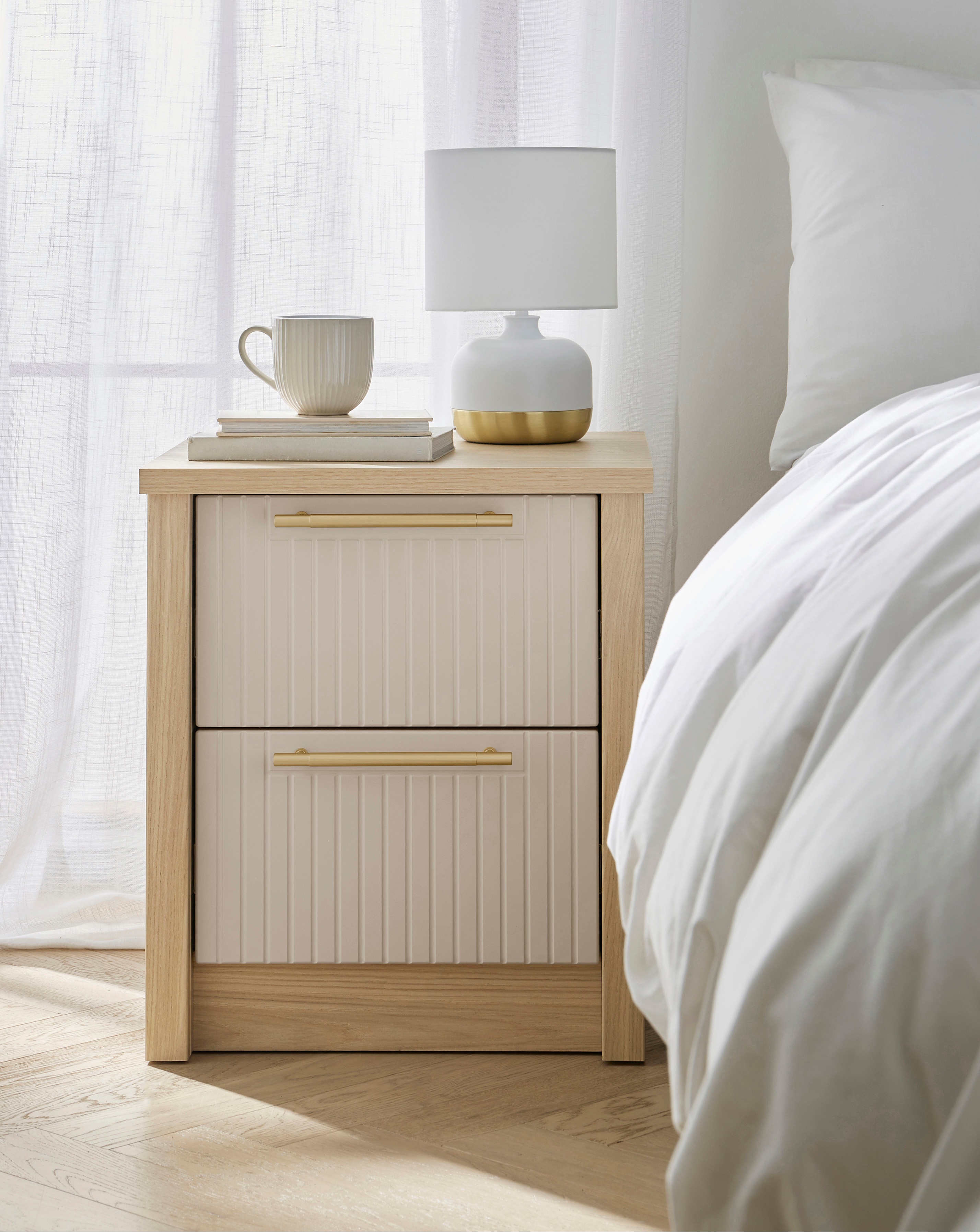 Peyton 2 Drawer Bedside Chest