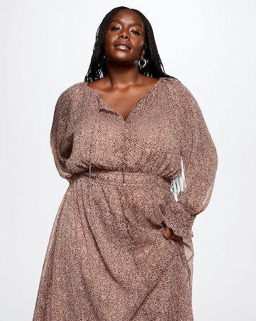 Mango Lagoon Animal Print Dress