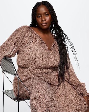 Mango Lagoon Animal Print Dress