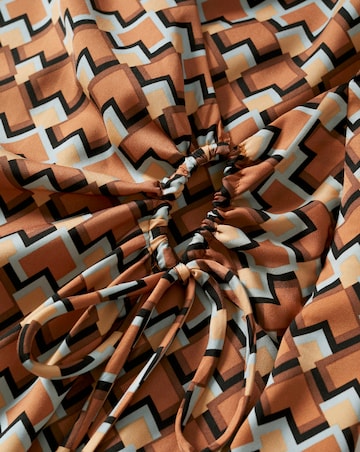 Mango Print Wrap Dress