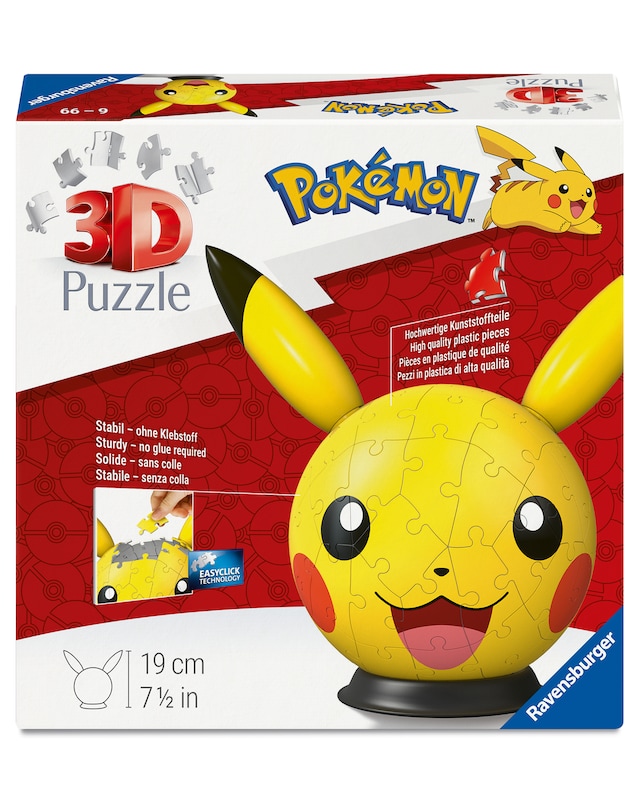 Pokemon Pikachu with Ears Puzzle, 72pc