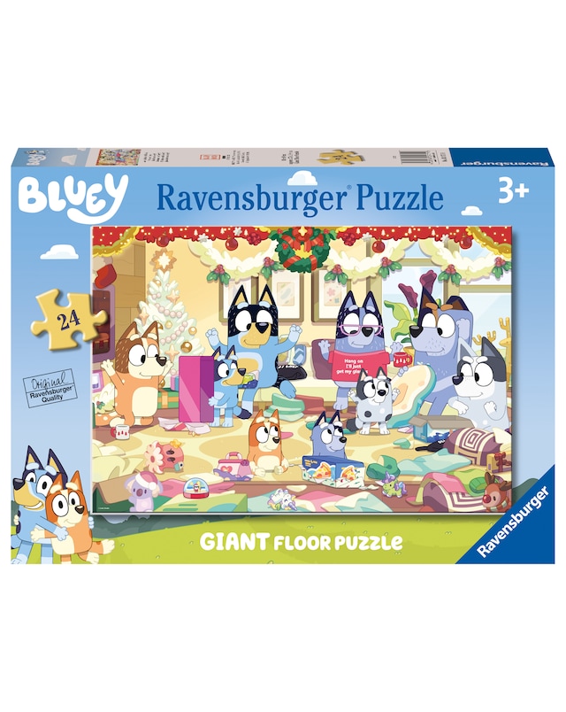 Bluey Christmas Giant Floor Puzzle, 24pc