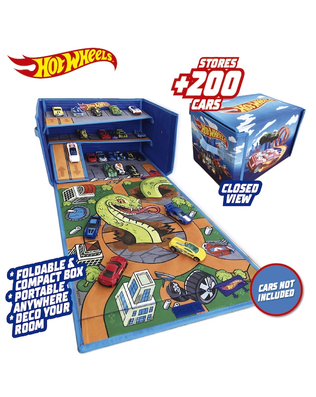 Hot Wheels Cube playmat Garage Storage