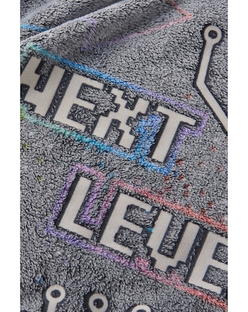 Catherine Lansfield Game Over Glow in the Dark Fleece Cosy Fleece Blanket Throw