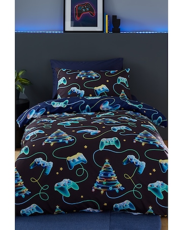 Catherine Lansfield Christmas Gamer So Soft Duvet Cover Set