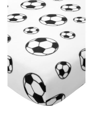 Catherine Lansfield Cosy Football Fleece Fitted Sheet