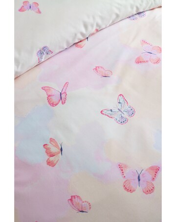 Catherine Lansfield Ombre Butterflies Reversible Duvet Cover Set