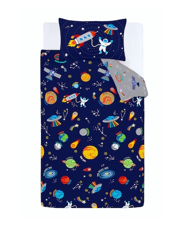 Catherine Lansfield Lost In Space Reversible Duvet Cover Set