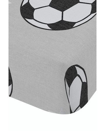Catherine Lansfield Brushed Cotton Football Stars Fitted Sheet