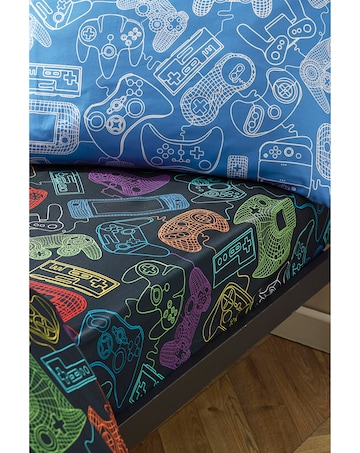 Catherine Lansfield Power Up Gamer So Soft Fitted Sheet