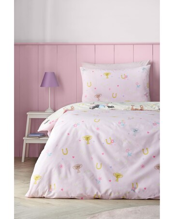 Catherine Lansfield Happy Horses Reversible Duvet Cover Set
