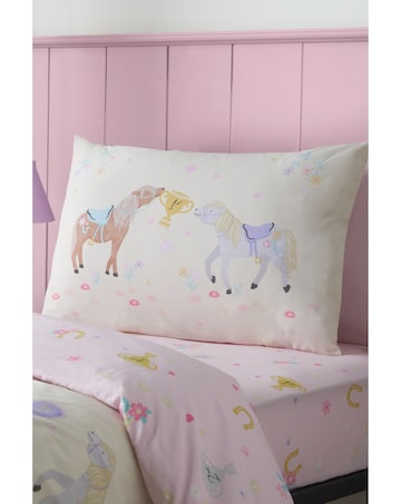 Catherine Lansfield Happy Horses Reversible Duvet Cover Set