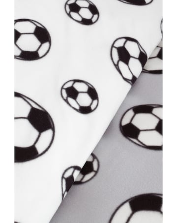 Catherine Lansfield Football Fleece Reversible Duvet Cover Set