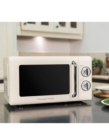 Russell Hobbs RHRETMM705C 17Litre Retro Manual Microwave - Cream