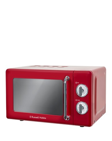 Russell Hobbs RHRETMM705R 17Litre Retro Manual Microwave - Red
