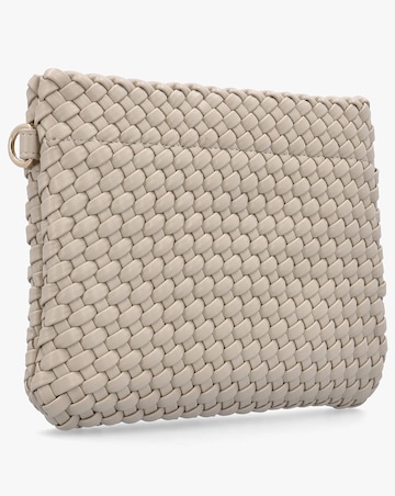 Valentino Bags Shantel Woven Ecru Shoulder Bag